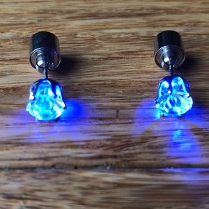 Blue light up platube cz earnings